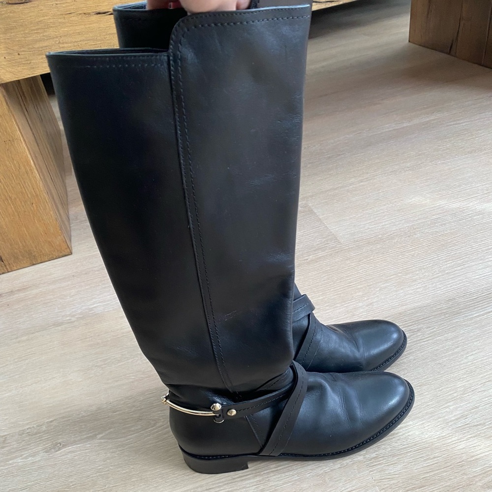 Napoleon Italian Leather Black Boots